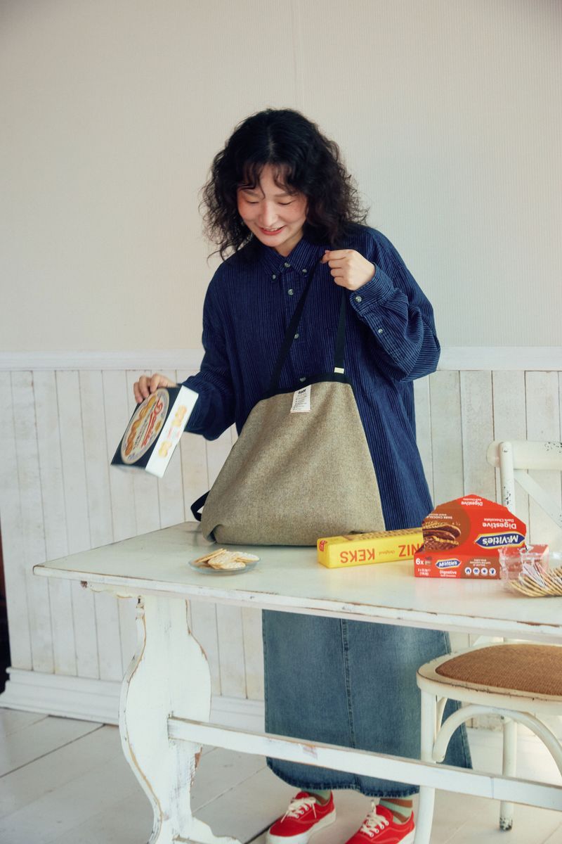 Shopper bag Wool Olive