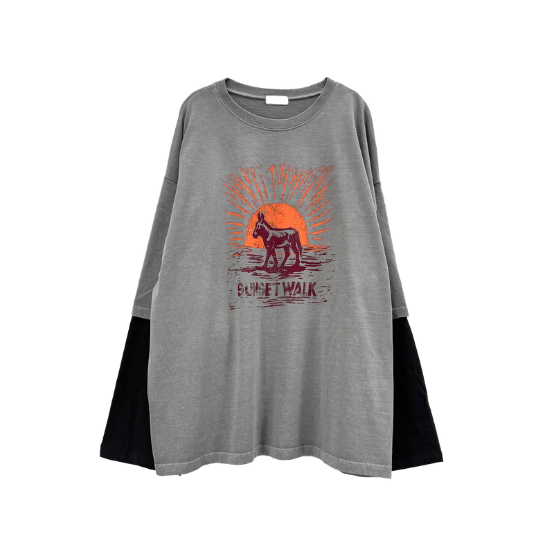sunset pigment layered long sleeve