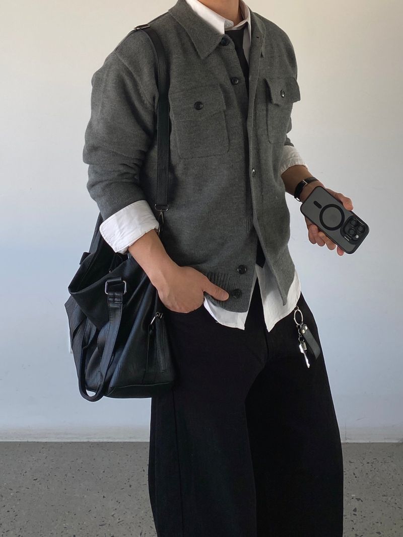 Veilet Double Pocket Cardigan 3C
