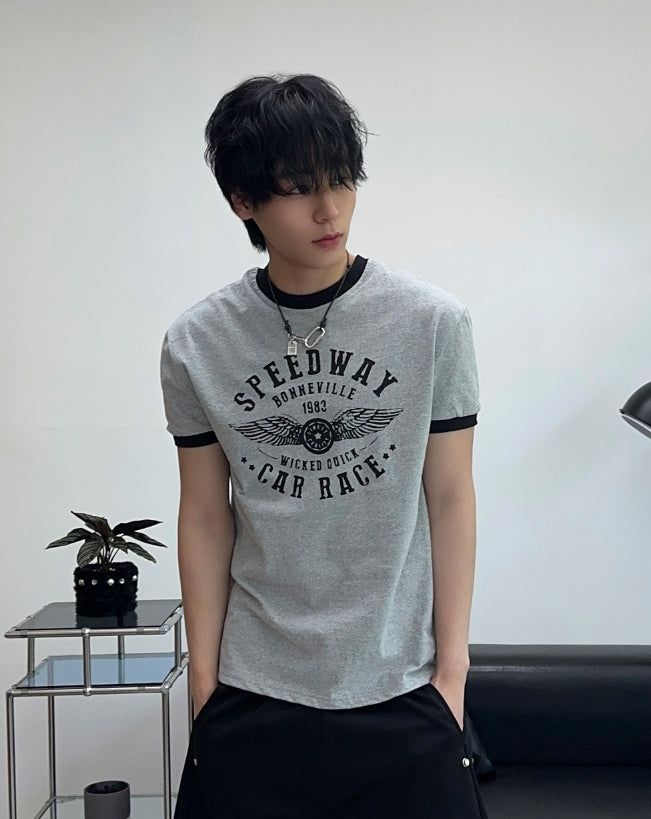 SATIIIZ（サティーズ）の「Elite Slim Ringer Short Sleeve T-shirt（Tops）」