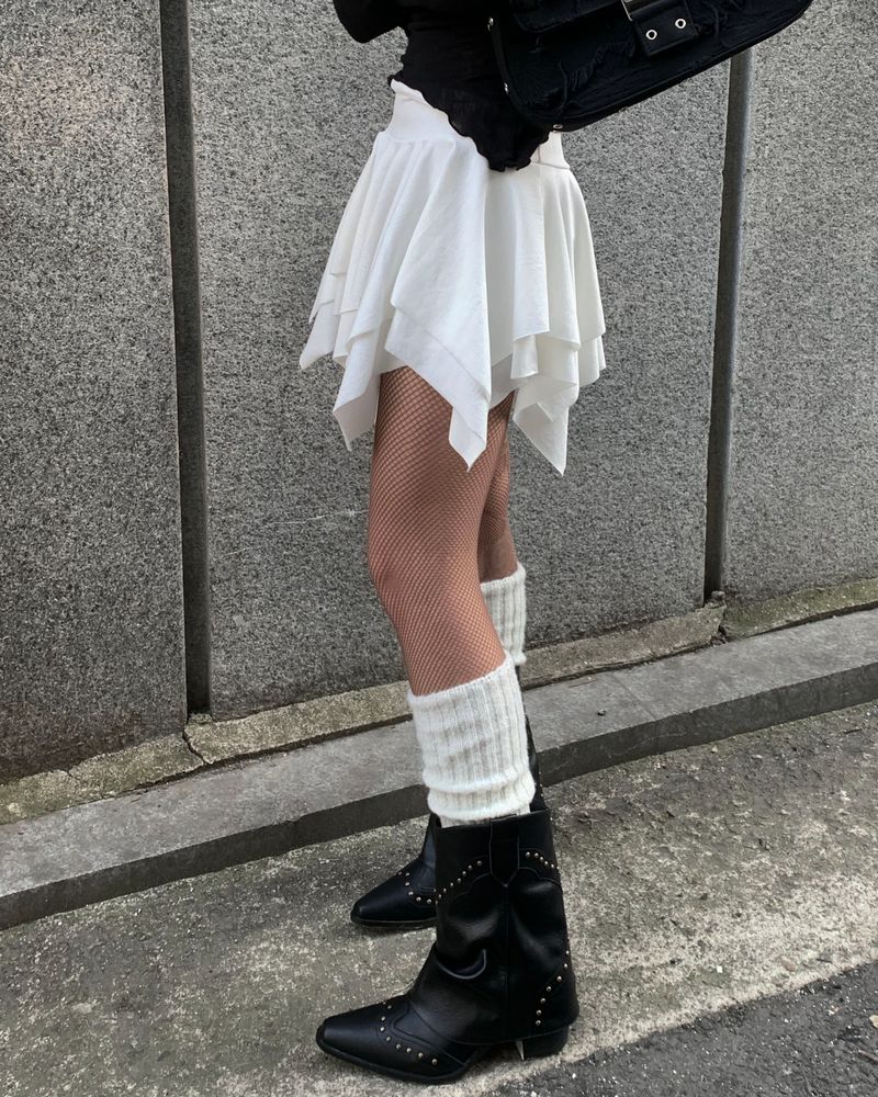Flare cancan skirt
