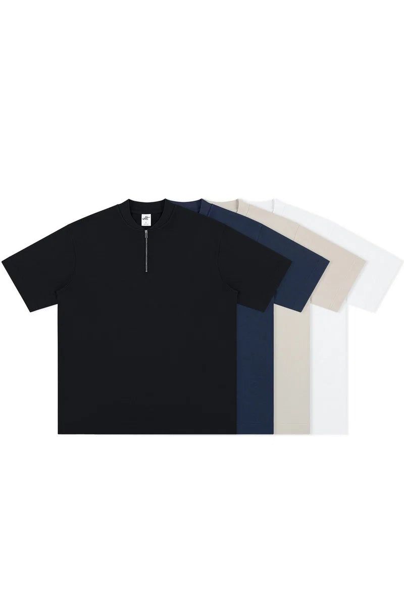 IDLT Basicsの「Zip Henley Cotton Tee（Tops）」