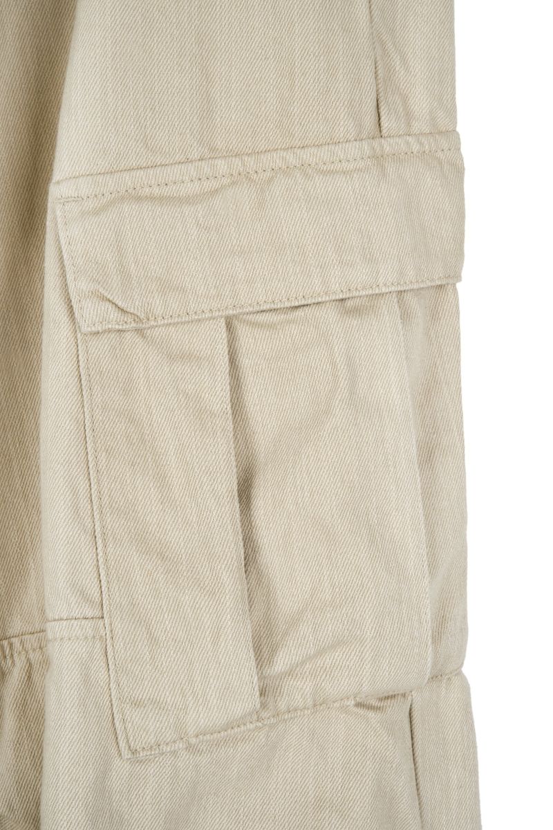 Slav pintuck cargo banding pants