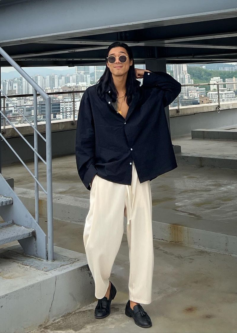 made by vir pleats pants 2COLOR