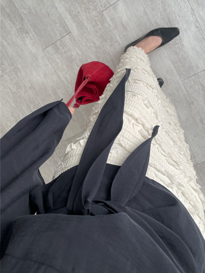 Suede Shoulder Bucket Bag