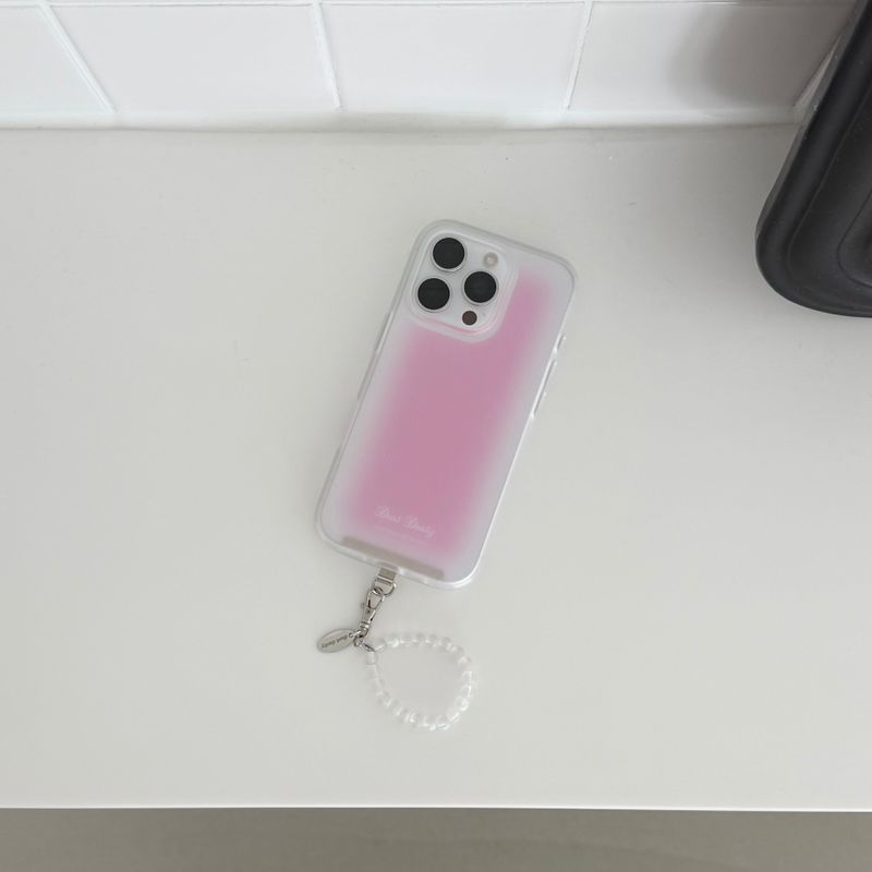  [반투명] pink syrup case
