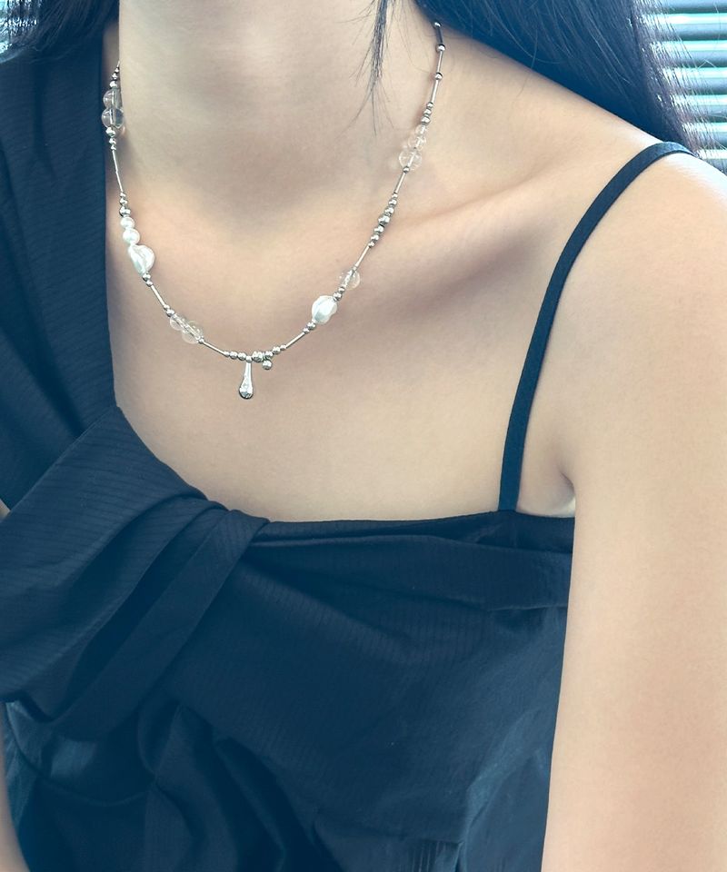 vintage bell rod necklace