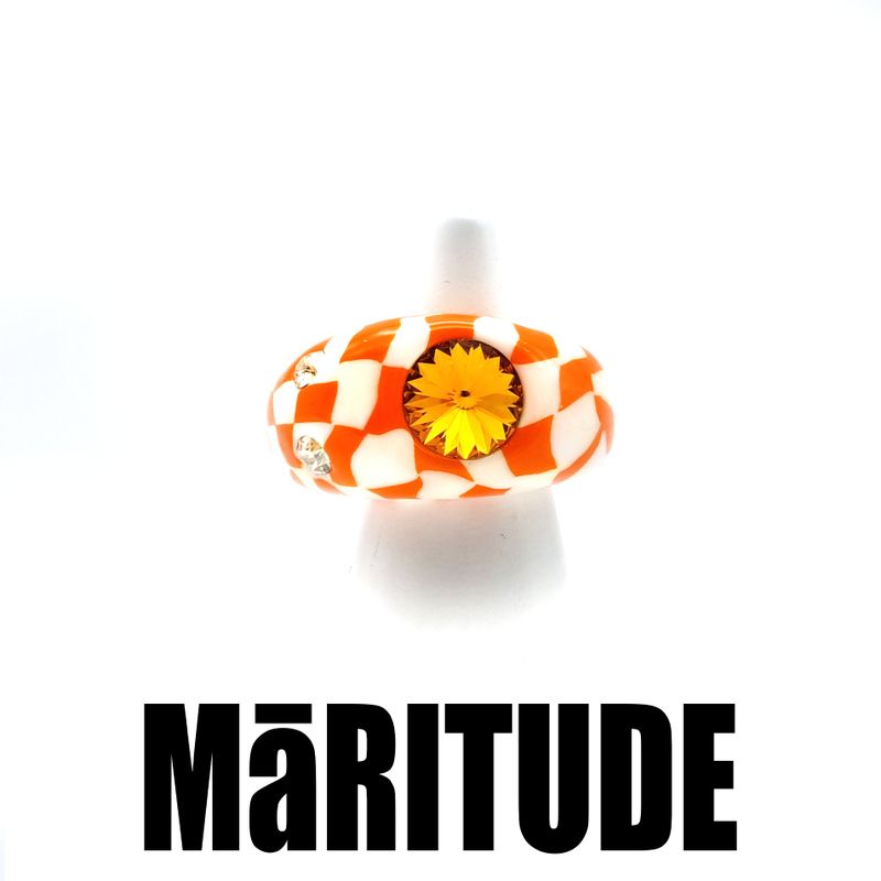 MaRITUDE(マリチュード)の「POP'S RINGS CHECKER (ORANGE)(Accessories)」