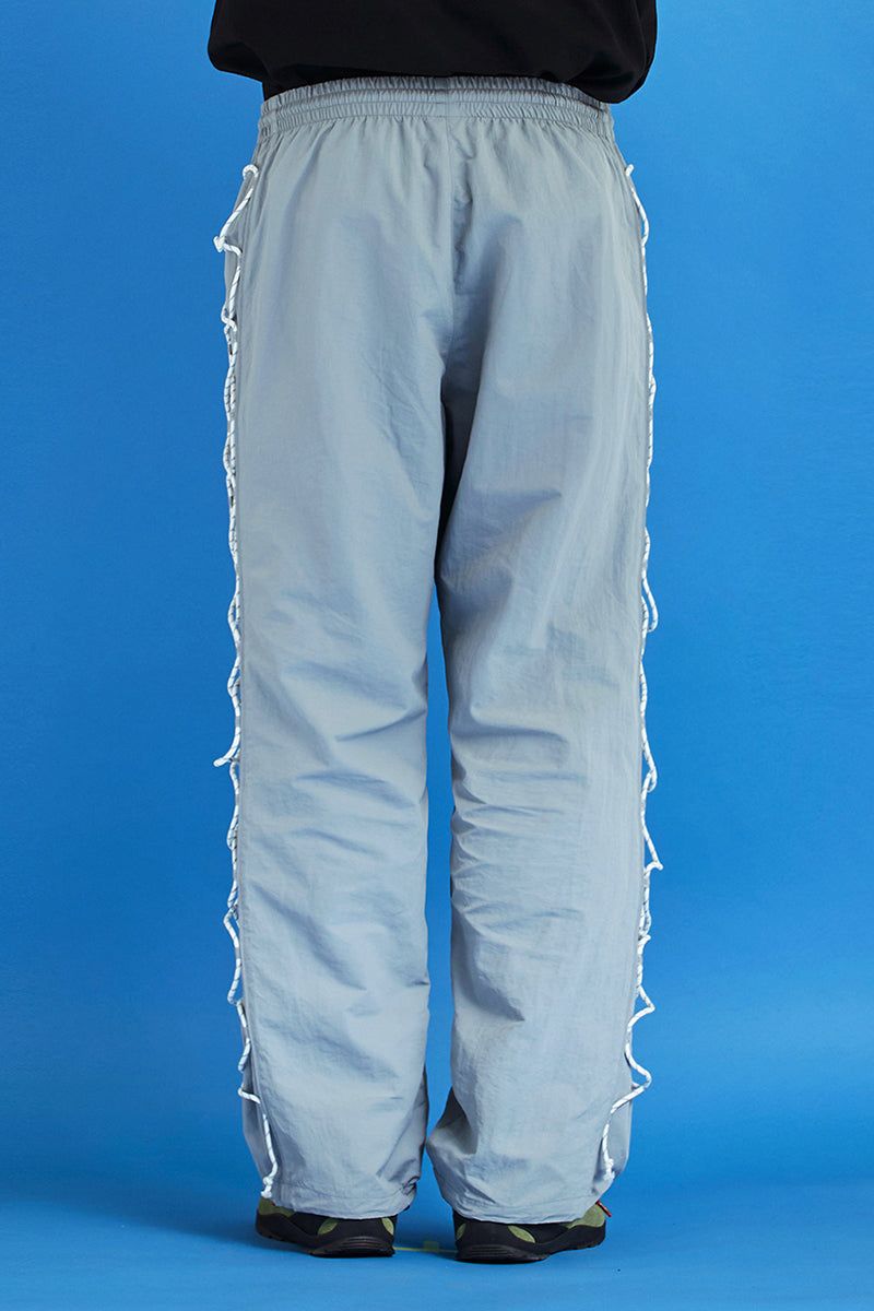 STRING NYLON PANTS / GREY