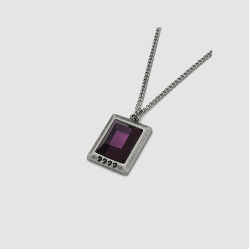 GEM STONE V NECKLACE