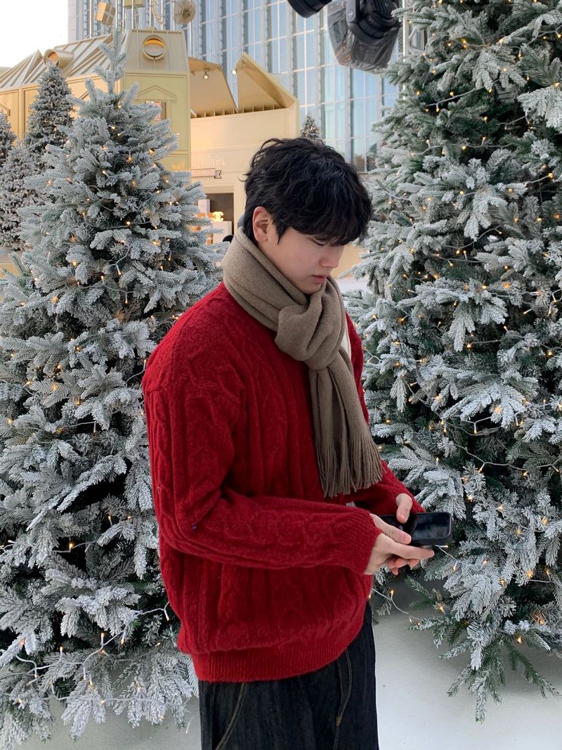 Cozy warmer cable round knit