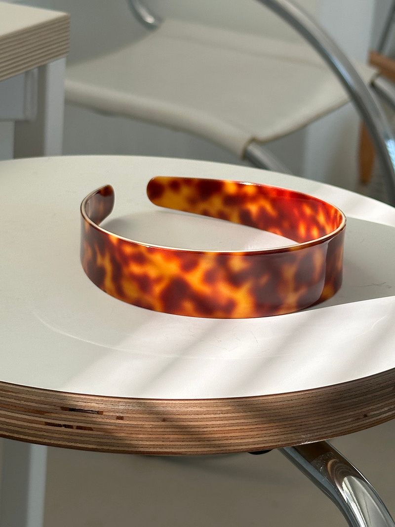 Soft leopard hair band