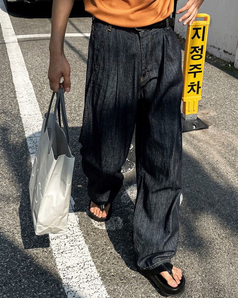 COSYHARU（コシハル）の「サマーミルワイドデニムパンツ（パンツ）」