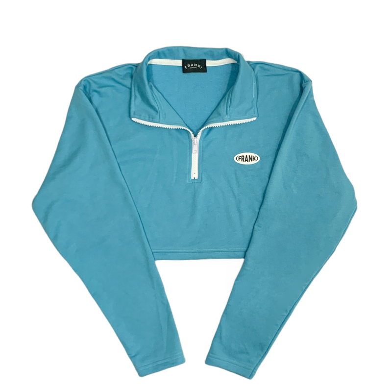 SHAWN CROP POLO (Light Blue)