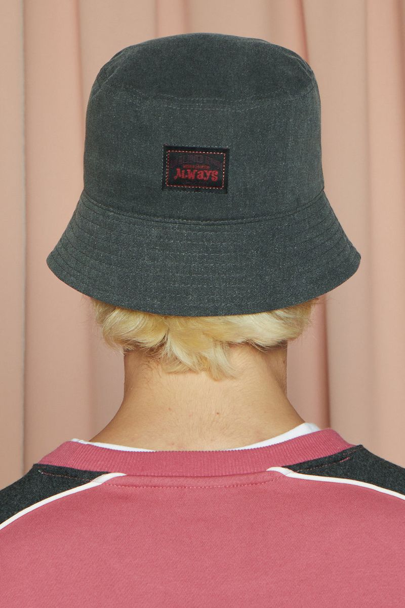 LOGO BUCKET HAT / CHARCOAL