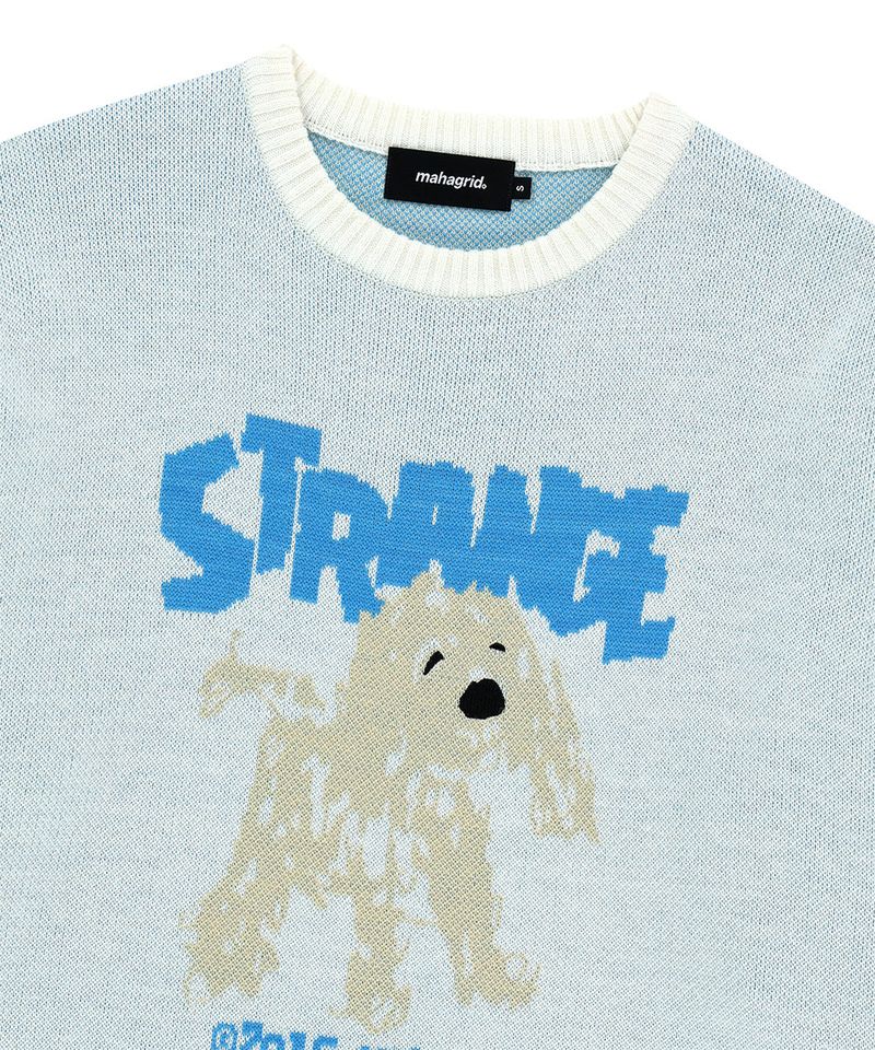 STRANGE PUPPY KNIT SWEATER