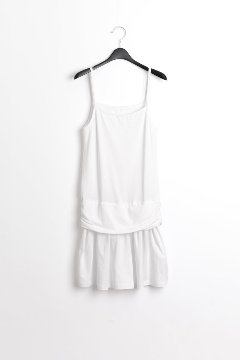 span waist shirring sleeveless ops(3colors)