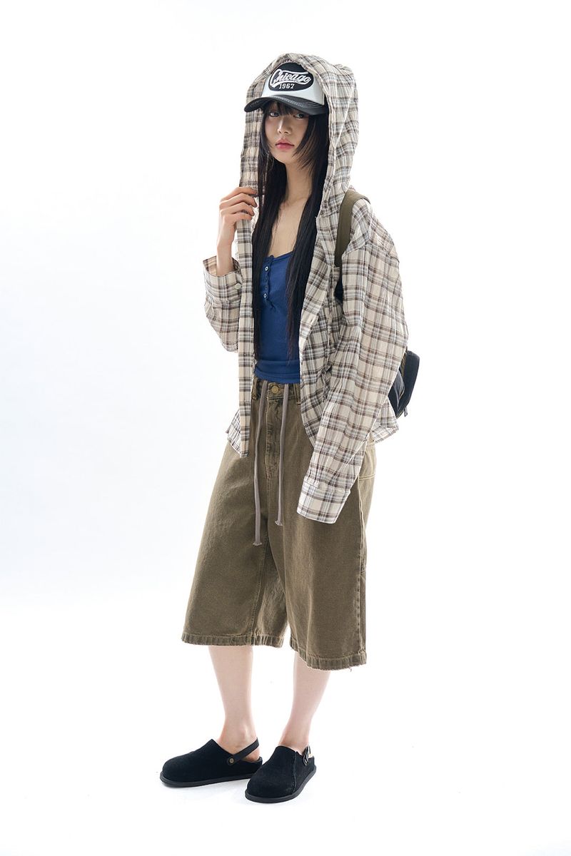 Mud retro bermuda pants
