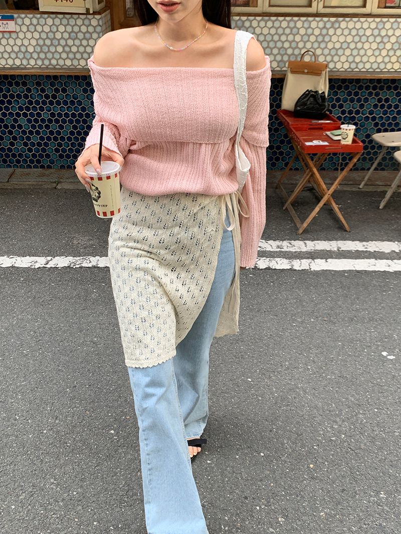 [MADE] Harmo layered knit skirt