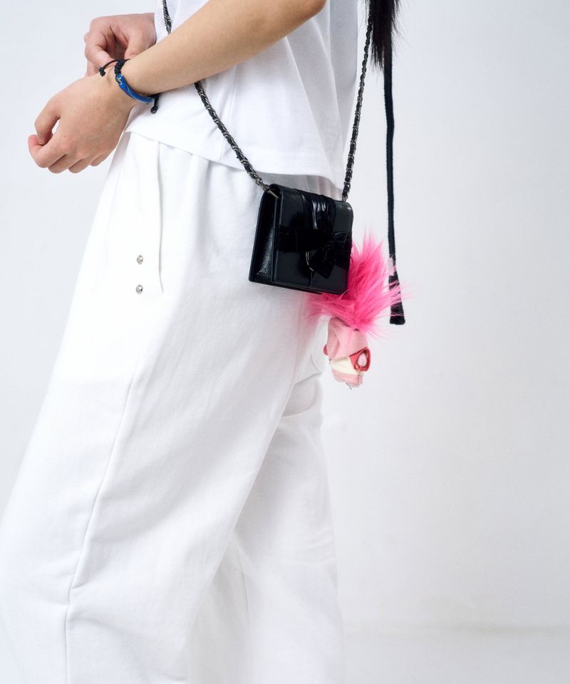 Knotted Wallet Bag (Real Leather-BK)