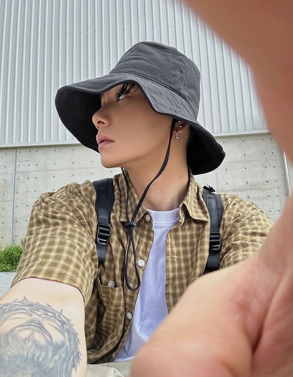 HOLY IN CODE（ホーリーインコード）の「No.0232 LC string wire bucket HAT (4color)（Hats）」