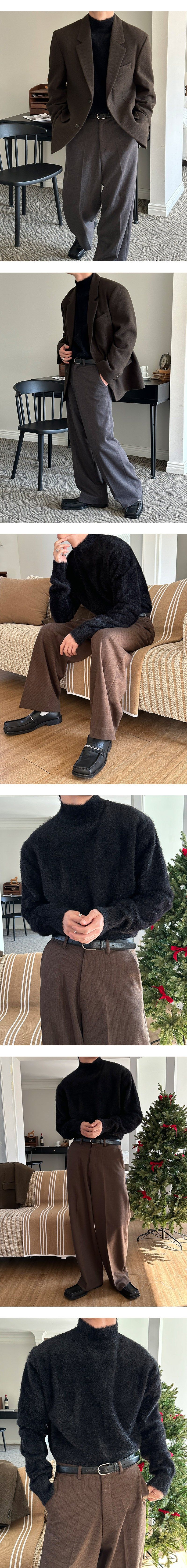  [F/W] Angora half pola knit(5color)