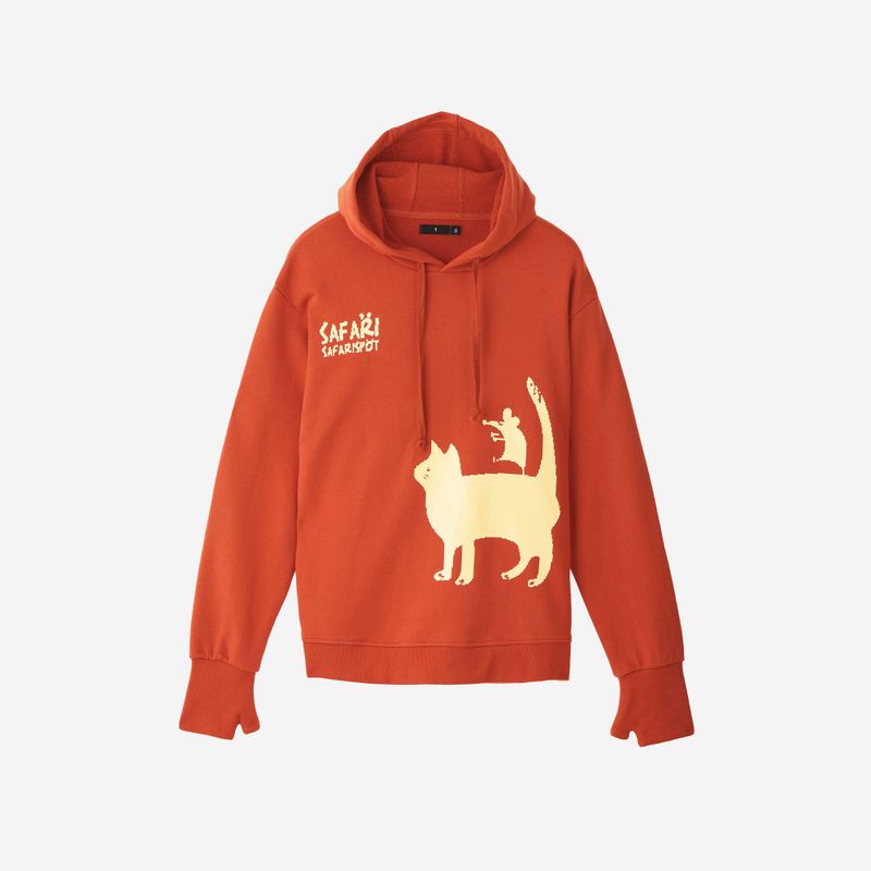 CATHY AND BROOK STORY GLOVE HOODIE (ORANGE)