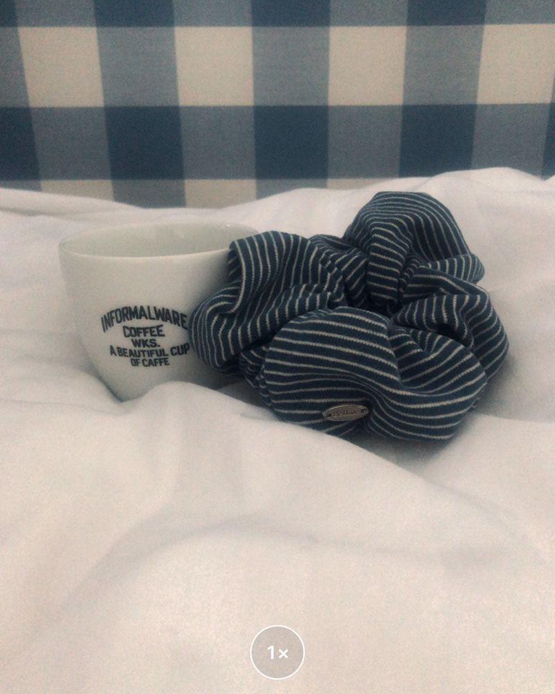 [BELLIDE MADE] STRIPE PENDANT HAIR RUBBER