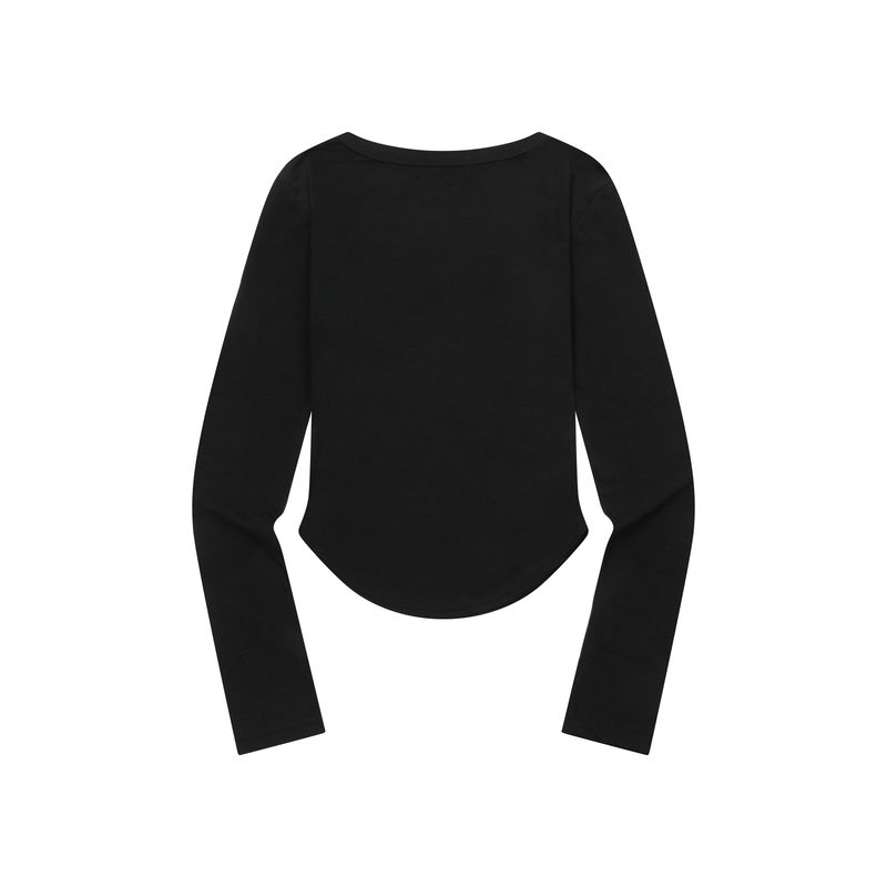 MARIEL SQUARE NECK CROP T (6Color)