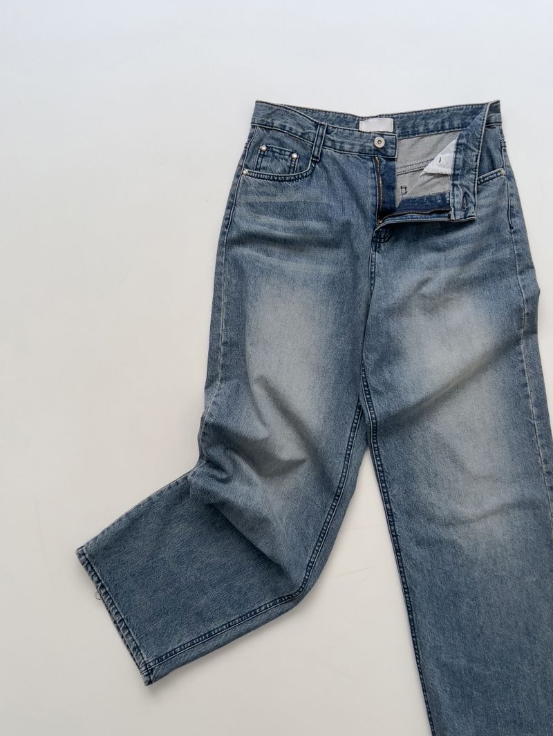 306 Brushed Wide Denim Pants
