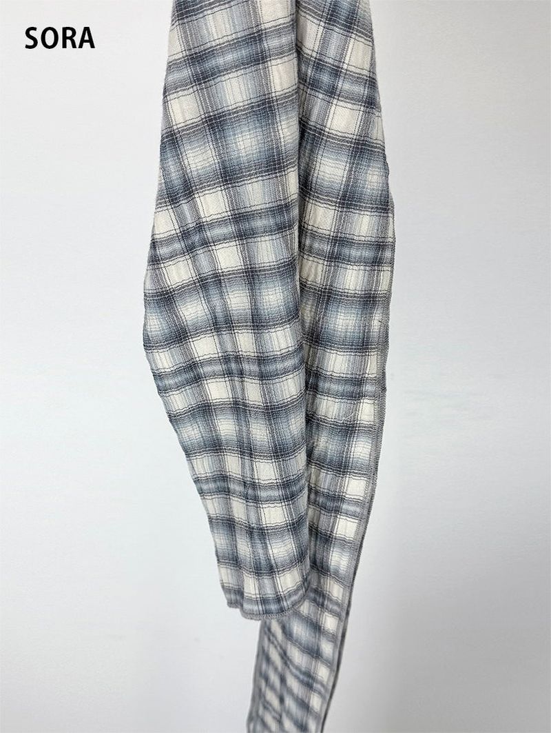 CHECK HAIR SCARF (2C)