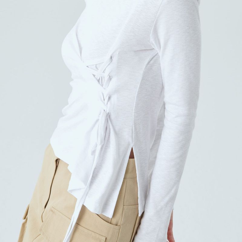 CORSET UNBALANCE TOP / WHITE