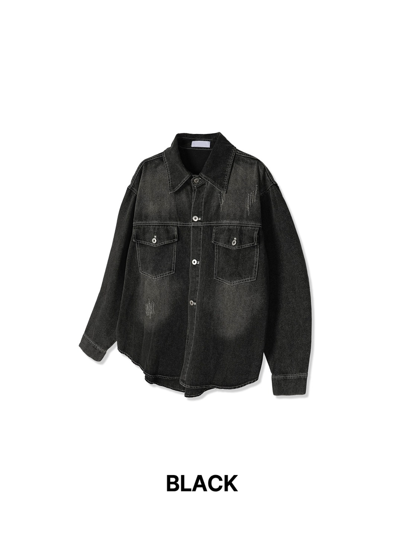 OW Washed Pocket Denim Shirt (2C)