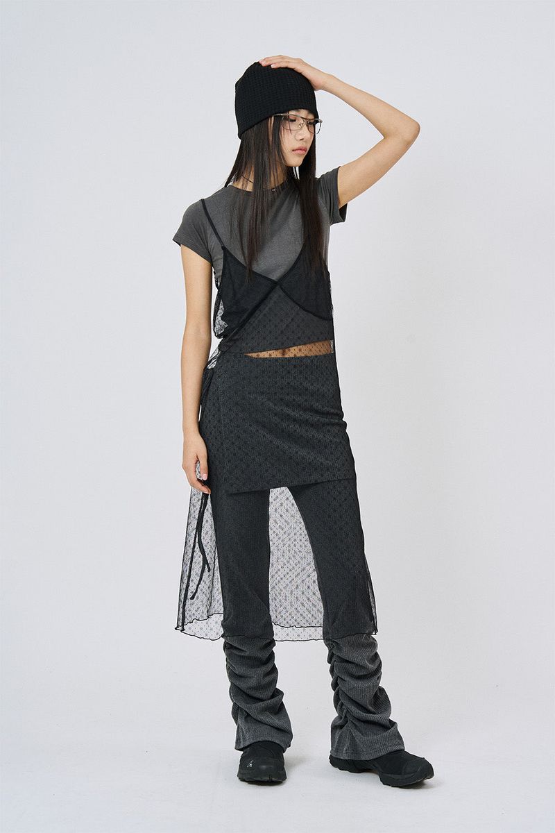 Raucohouse（ラウコハウス）の「Bustier see-through slip one piece（Dresses）」