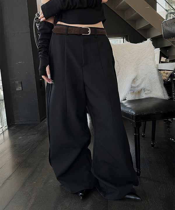 MUZESEOUL（ミューズソウル）の「[Unisex] サイドポイントフレアスラックス(2color)（パンツ）」