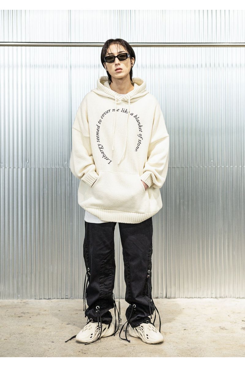 CIRCLE OPINION HOODY KNIT