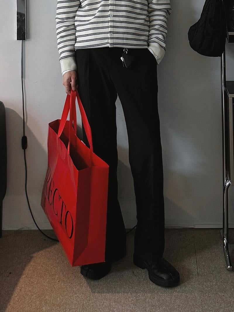 ASCLO Cozy Two Tuck Wide Slacks (4color)