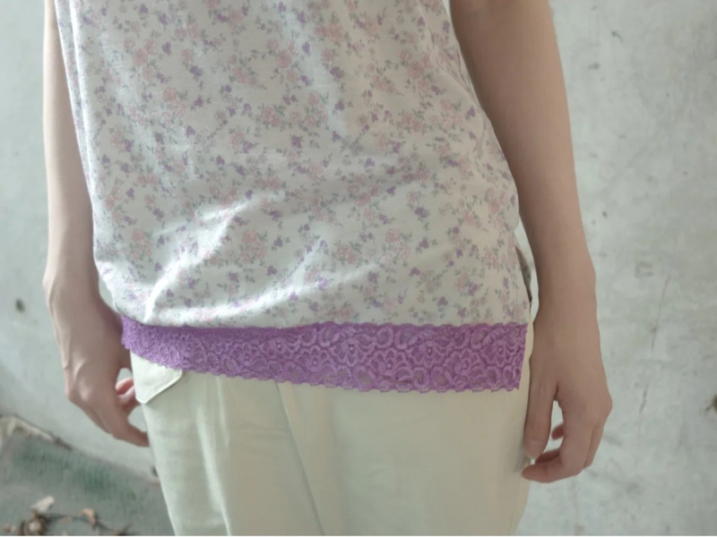 butterfly lace sleeveless