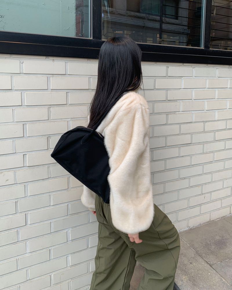 knit polar fur jumper