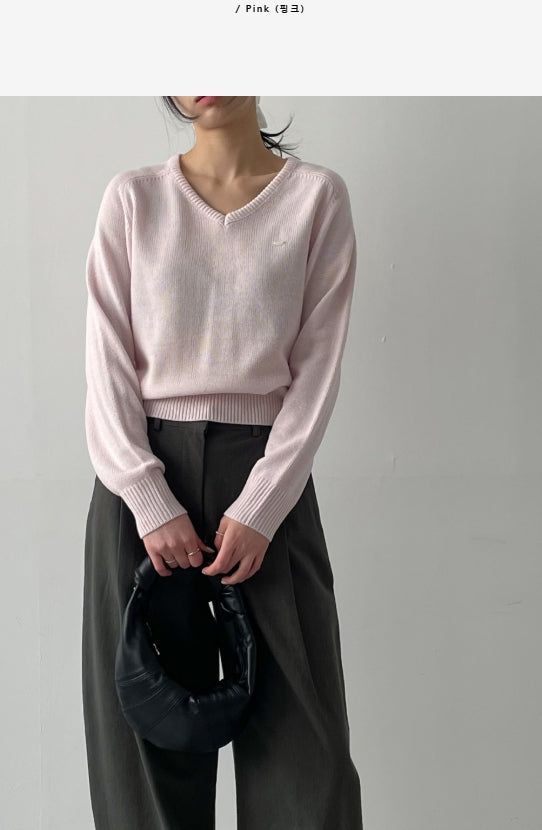 INCHANT ME(インチャントミー)の「Honey Symbol V-Neck Knit(Tops)」