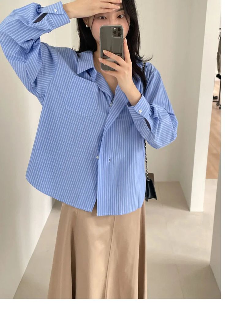 INCHANT ME(インチャントミー)の「Nut Unbalance Wrap Loose Fit Shirt(Tops)」