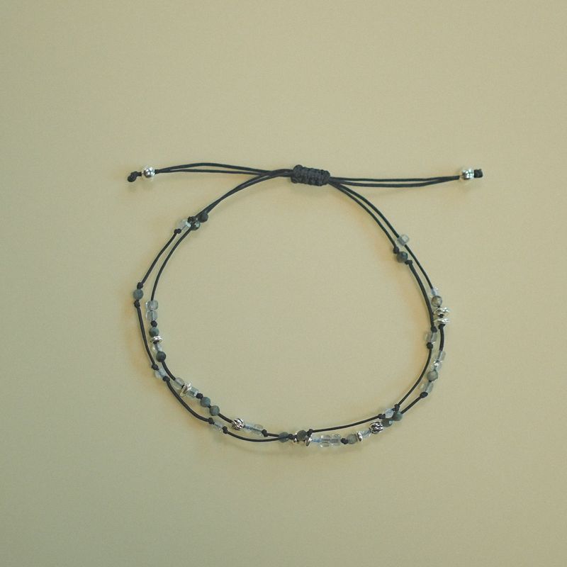 Soft Courage, double line bracelet_October Birthstone