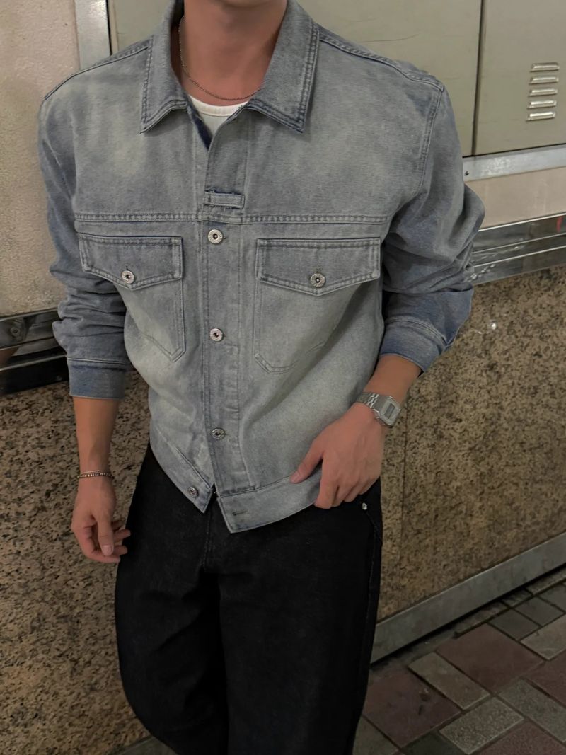 Weather cuff denim jacket