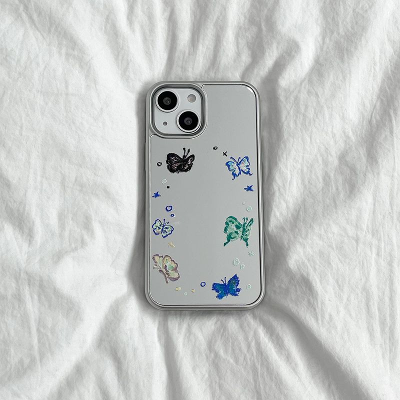 venitore（ヴェニトー）の「[MADE] バタフライドローウィングミラーケース •ミラーシルバーバンパーケース（スマホグッズ/小物）」