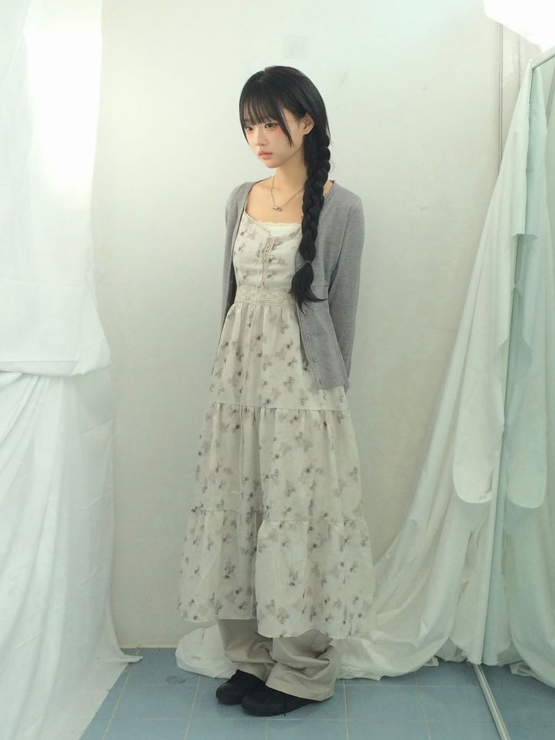 Pastel Tension Slim Knitwear Cardigan