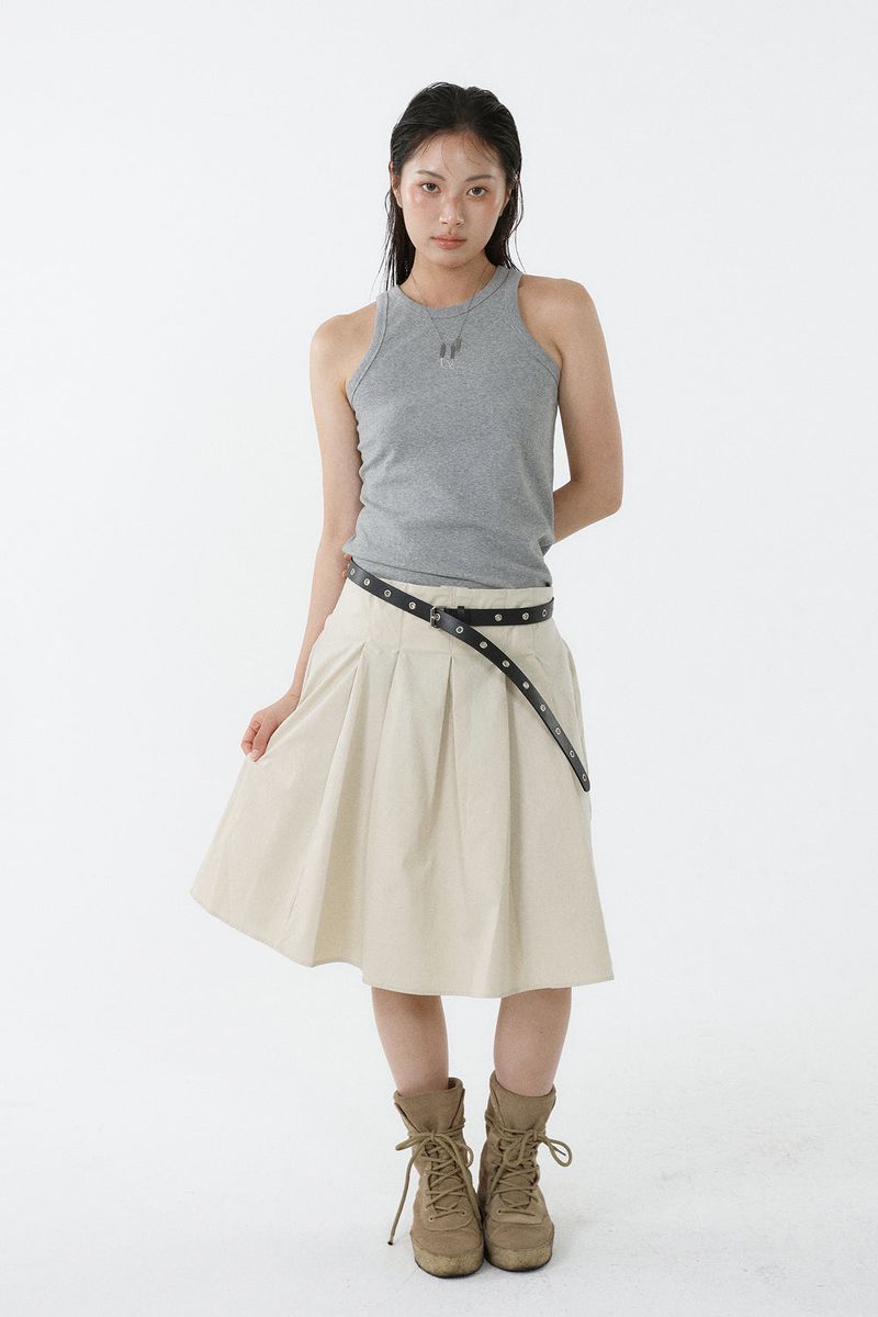 ALL-DAY SLEEVELESS TOP_MELANGE GRAY