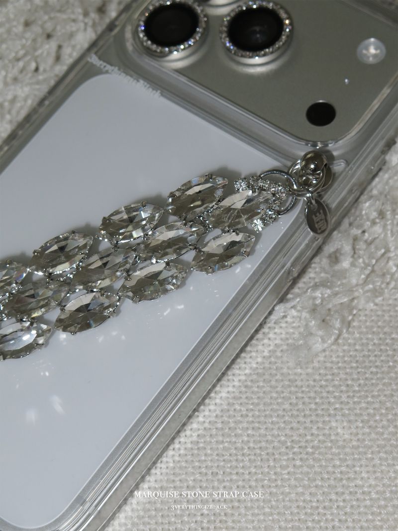 Marquise stone strap case