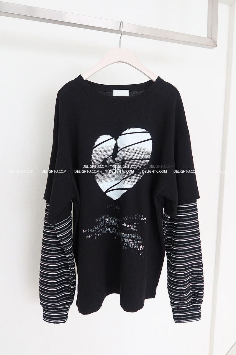 ST Short-Sleeved Layered Sweatshirt