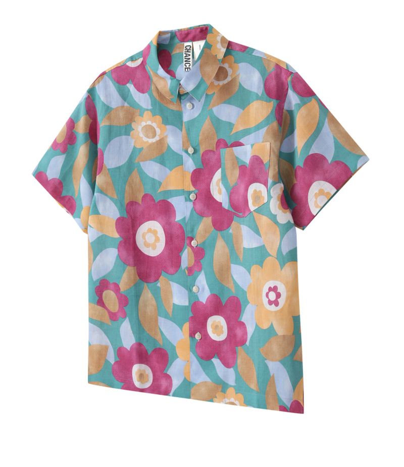 RAMIE FLOWER SHORT-SLEEVE SHIRT