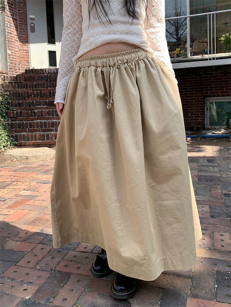 FEVER FLARE MAXI SKIRT (4C)